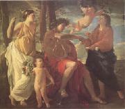 Nicolas Poussin The Inspiration of the Poet (mk05) Spain oil painting artist